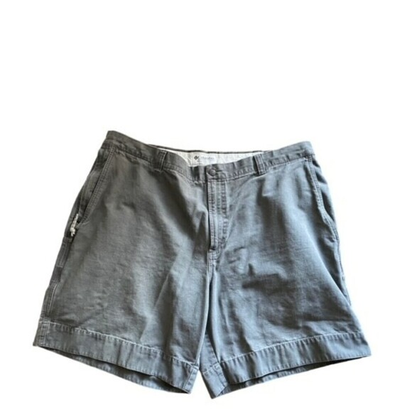 Columbia Mens Gray Shorts Sz 42 100% Cotton EUC - Picture 1 of 4